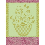 Le Jacquard Francais Salade D'Ete Green Tea Towel - Set 4
