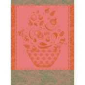 Le Jacquard Francais Salade D'Ete Red Tea Towel - Set 4