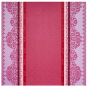 Le Jacquard Francais Mumbai Pink Coated Tablecloth - 69" x 69"