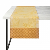 Le Jacquard Francais Jardin D'Eden Yellow Runner - 20" x 59"
