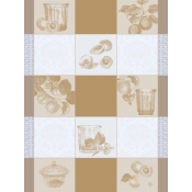 Le Jacquard Francais Confitures Carreaux Beige Tea Towel - Set 4