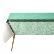Le Jacquard Francais Escapade Tropicale Green Tablecloth - 69" x 98"