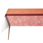 Le Jacquard Francais Escapade Tropicale Orange Tablecloth - 69" x 126"