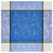 Le Jacquard Francais Escapade Tropicale Blue Tablecloth - 69" x 126"
