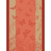 Le Jacquard Francais Jardin Des Papillons Pink Tea Towel - Set 4