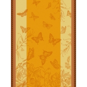 Le Jacquard Francais Jardin Des Papillons Orange Tea Towel - Set 4