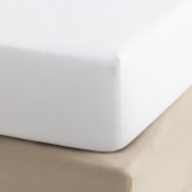 Le Jacquard Francais Apparat White Fitted Sheet - King