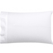 Le Jacquard Francais Placio White Pillowcases - Pair King