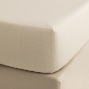 Le Jacquard Francais Portofino Beige Fitted Sheet - Cal King