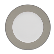 Haviland Les Presentations Plates Underplate - Grey / Platinum Trim