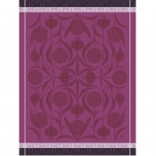 Le Jacquard Francais L'Ail Purple Tea Towel - Set 4