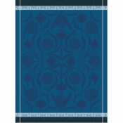 Le Jacquard Francais L'Ail Blue Tea Towel - Set 4