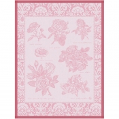 Le Jacquard Francais Jardin Des Roses Pink Tea Towel - Set 4