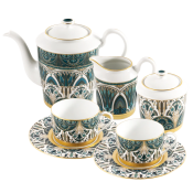 Haviland Reves Du Nil Teatime Set / Gold