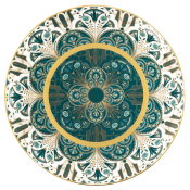 Haviland Reves Du Nil Tart Platter - Gold