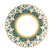 Haviland Reves Du Nil Salad / Dessert Plate  - Gold