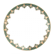 Haviland Reves Du Nil Dinner Plate Small Frieze / Gold