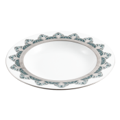 Haviland Reves Du Nil Rim Soup Plate / Platinum
