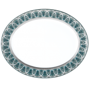 Haviland Reves Du Nil Oval Platter / Platinum