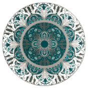 Haviland Reves Du Nil Tart Platter - Platinum