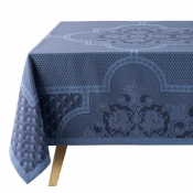 Le Jacquard Francais Palais Venitien Blue Tablecloth - 69" x 69"