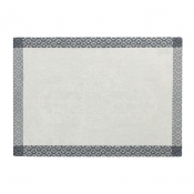 Le Jacquard Francais Evasion Celeste Grey Placemat - 20" x 14"