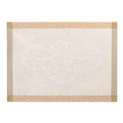 Le Jacquard Francais Evasion Celeste Beige Placemat - 20" x 14"