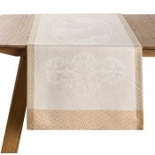 Le Jacquard Francais Evasion Celeste Beige Runner - 20" x 59"