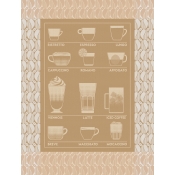 Le Jacquard Francais Barista Tea Towel Beige - Set 4