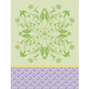 Le Jacquard Francais Porte Bonheur Tea Towel Green - Set 4