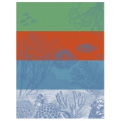 Le Jacquard Francais Sous L'Ocean Tea Towel Red - Set 4