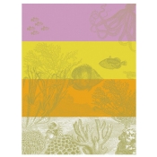 Le Jacquard Francais Sous L'Ocean Tea Towel Yellow - Set 4