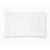SFERRA Luxor White King Pillow Case 22X42 - Pair