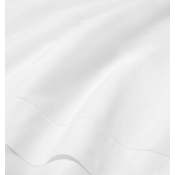 SFERRA Luxor White Twin Flat Sheet 74X114