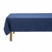 Le Jacquard Francais Vegetal Mood Blue Coated Tablecloth - 59" Square