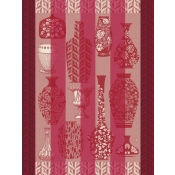 Le Jacquard Francais Poteries Pink Tea Towel - Set 4