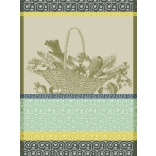 Le Jacquard Francais Potager D'Hiver Green Tea Towel - Set 4