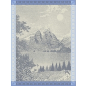 Le Jacquard Francais Altitude Blue Tea Towel - Set 4