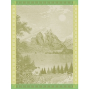Le Jacquard Francais Altitude Green Tea Towel - Set 4
