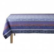 Le Jacquard Francais Gipsy Blue Coated Tablecloth - 69 x 98