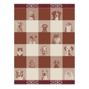 Le Jacquard Francais Truffes Brown Tea Towel - Set 4