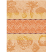 Le Jacquard Francais Jardin Des Choux Orange Tea Towel - Set 4