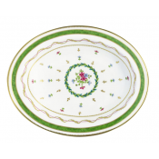 Haviland Vieux Paris Vert Oval Platter - 14"