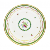 Haviland Vieux Paris Vert Rimless Soup Plate