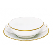 Haviland Orsay Gold Soup Cup And Saucer