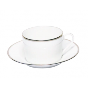 Haviland Orsay Platinum Teacup And Saucer