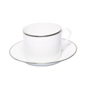 Haviland Orsay Platinum Cappuccino Cup And Saucer