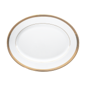 Haviland Plumes Gold Oval Platter - 16.9"