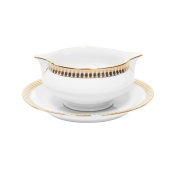 Haviland Plumes Gold Sauce Boat