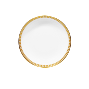 Haviland Plumes Gold Rimless Soup Plate